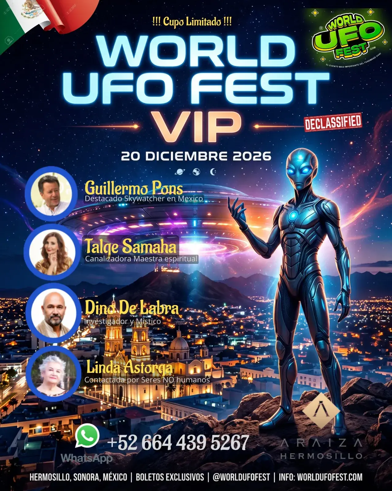 World UFO Fest Hermosillo Sonora Poster